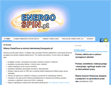 Tablet Screenshot of energospin.pl